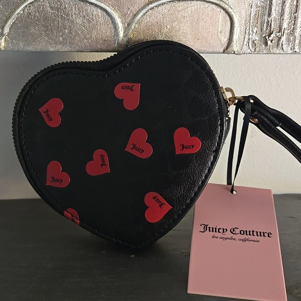 Juicy Couture Heart-Shaped Wristlet